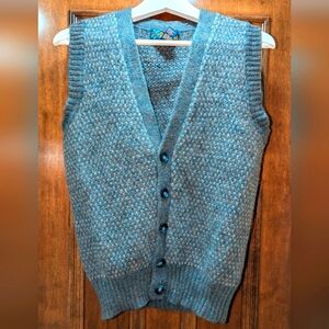 Vintage Shetland Wool Sweater Vest Size Medium